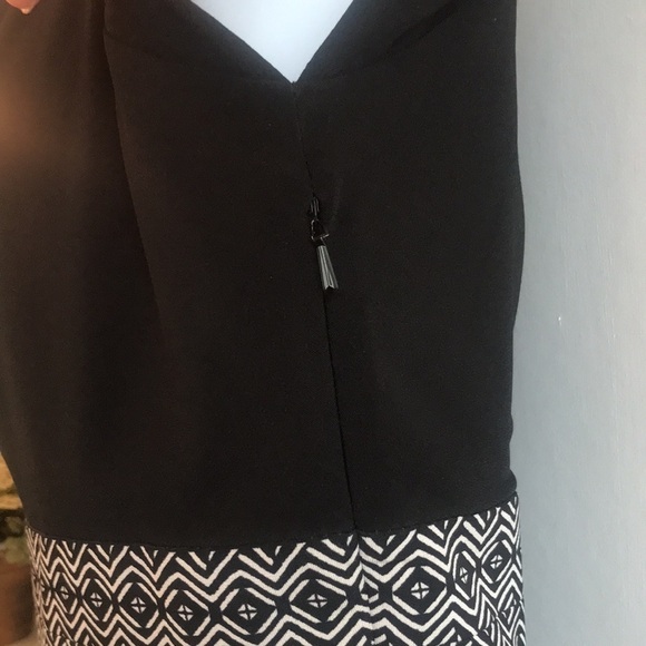 Max and Cleo Black Print Dress Size 4 - Picture 6 of 12